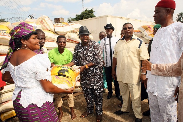 Sir Emeka Offor Foundation Helps Widows with Rice Donation