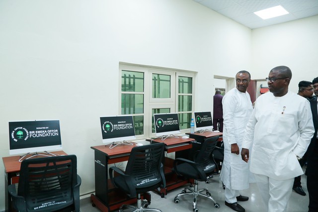 Sir Dr. Emeka Offor Inspects Waziri Alhassan Public Library in Daura